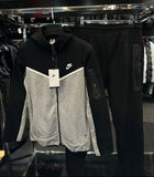 NIKE ΣΕΤ TECH FLEECE -ΜΑΥΡΟ ΓΚΡΙ