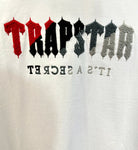 TRAPSTAR - T-SHIRT ΛΕΥΚΟ ΜΕ ΚΟΚΚΙΝΟ
